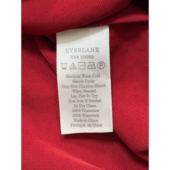 Everlane Japanese GoWeave High Neck Tank Red Dress-sz 12 - Picture 8 of 10